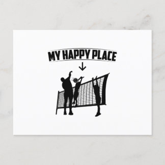 My Favorite Place | Volleyball Player Gift Idea Vykort