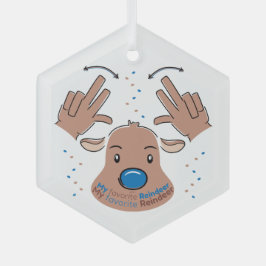 My favorite Reindeer in Sign Language Julgransdekoration