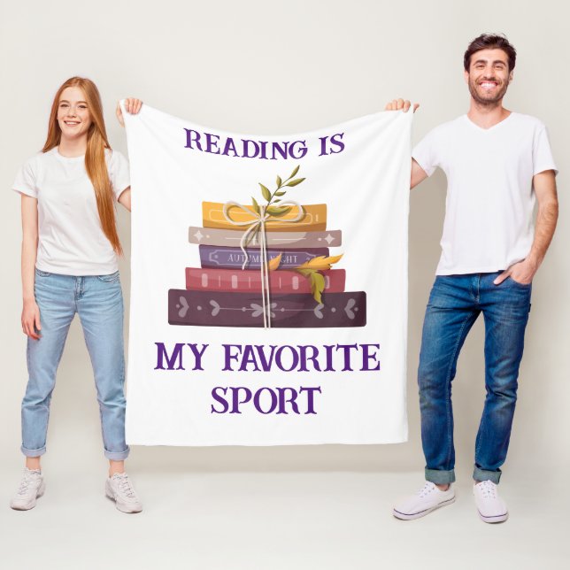 My favorite sport is reading fleecefilt (På plats)