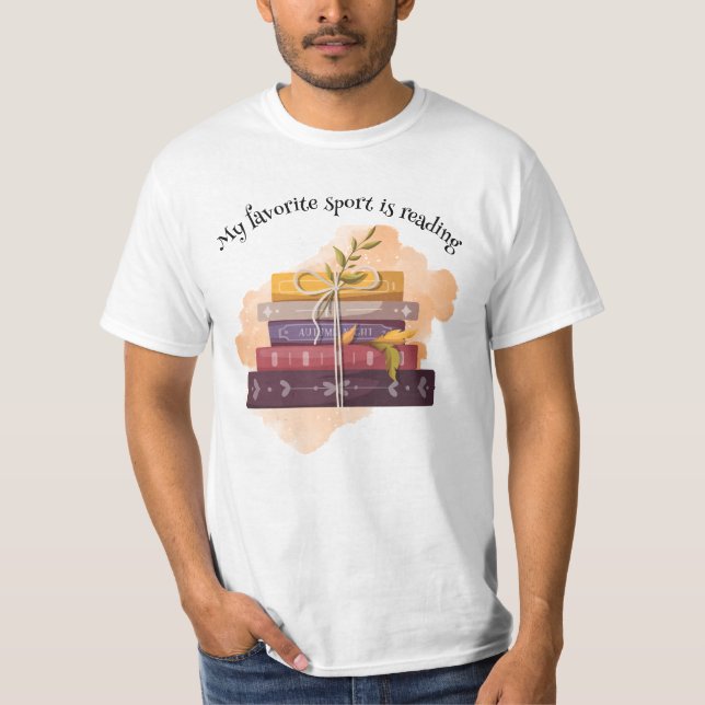 My favorite sport is reading t shirt (Framsida)