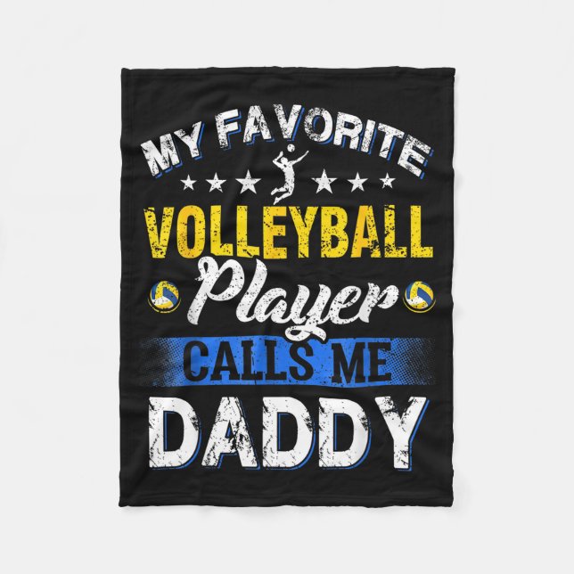 My Favorite Volleyball Player Calls Me Daddy  Fleecefilt (Framsidan)
