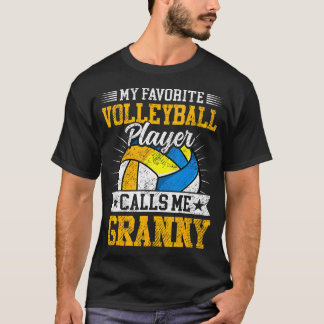 My Favorite Volleyball Player Calls Me Granny Moth T Shirt
