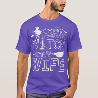 My Favorite Witch Is My Wife Halloween Cheap Costu T Shirt