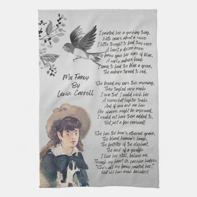 My Finare Dikt by Lewis Carroll Kökshandduk (Vertikal)