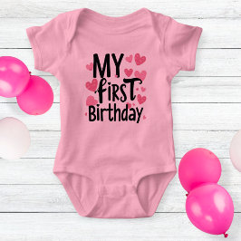 my first birthday bodysuit for newborn t shirt