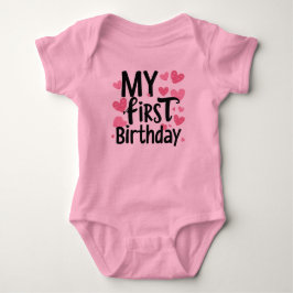 my first birthday bodysuit for newborn t shirt