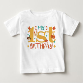 "My first birthday" with cute animals T Shirt