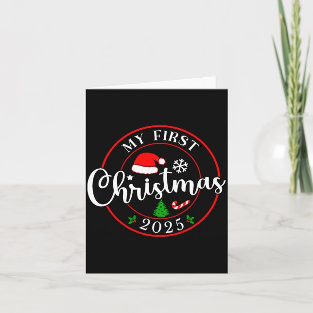 My First Christmas 2025 1st Christmas Family Match Kort (Framsida)