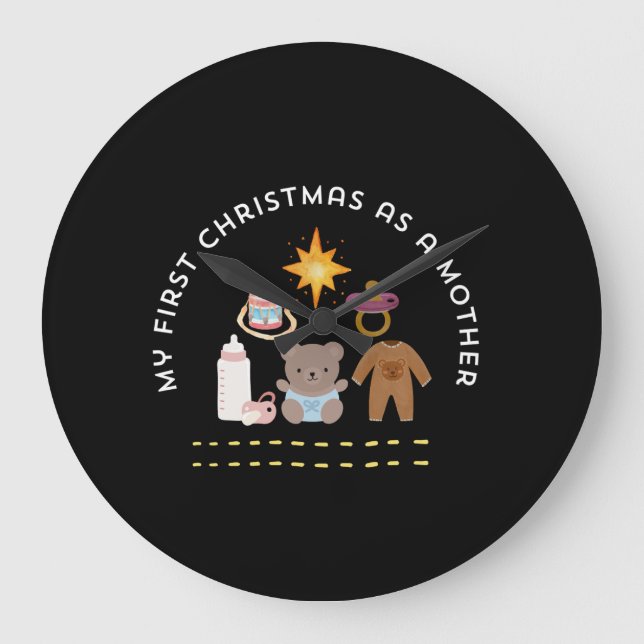 MY FIRST CHRISTMAS AS A MOTHER STOR KLOCKA (Framsida)