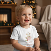 My First Christmas Baby T-Shirt Girl Outfit​