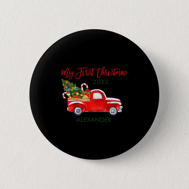 My First Christmas Truck Candy Canes Green Red Bab Knapp (Framsida)