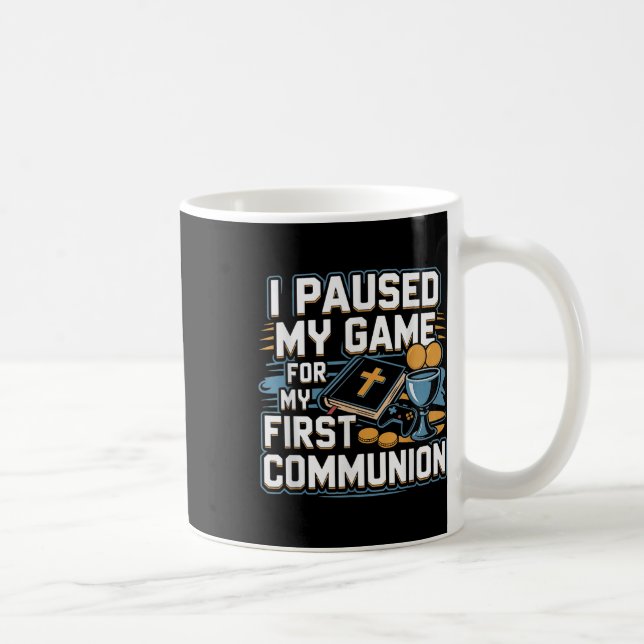 My First Communion Video Game Controller Gifts Boy Kaffemugg (Höger)
