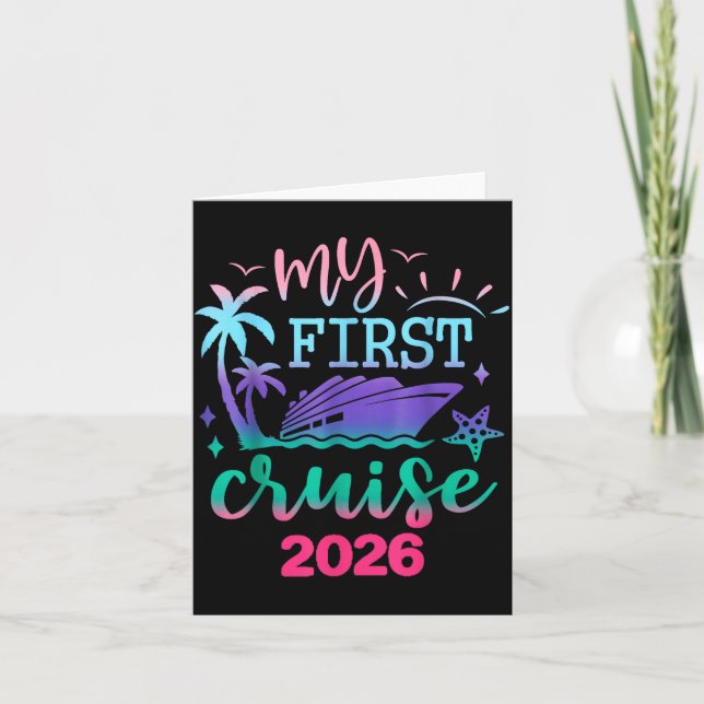 My First Cruise 2026 Family Vacation Trip Ship Mat Kort (Framsida)