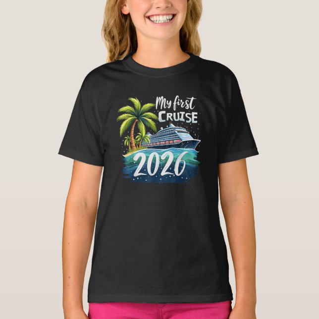 My First Cruise 2026 T Shirt (Framsida)