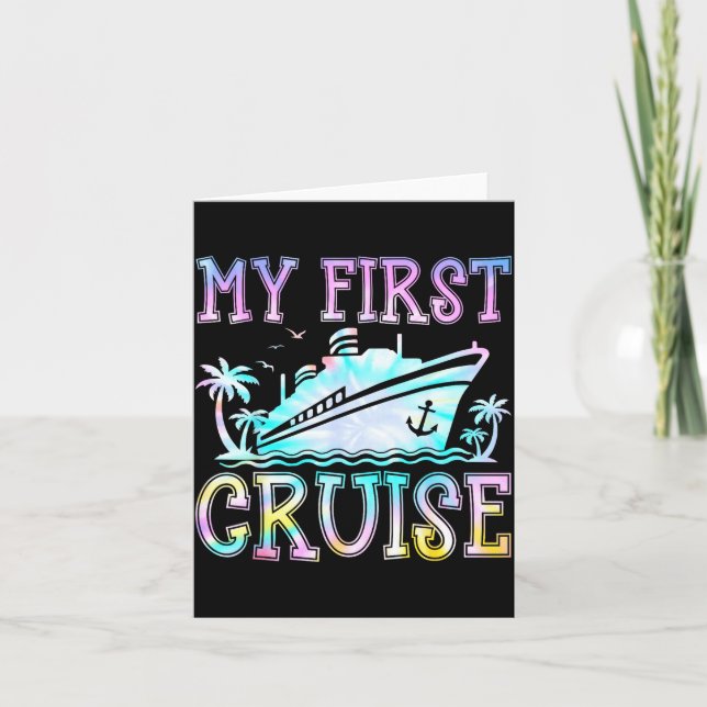 My First Cruise Cruise Ship First Time Cruise Vaca Kort (Framsida)
