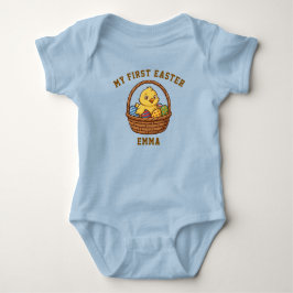 My First Easter Chick Baby Bodysuit | Custom Name T Shirt