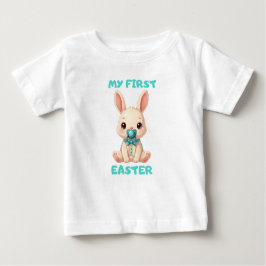 My First Easter – Cute baby bunny with pacifier T Shirt