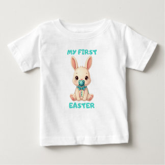 My First Easter – Cute baby bunny with pacifier T Shirt