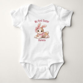 My First Easter Patchwork Bunny Baby T-Shirt