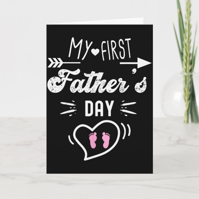 My First Father's Day First Time Daddy New Dad Mat Kort (Framsida)