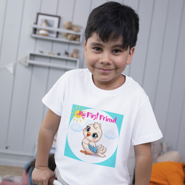 My First Friend – Sweet Kids T-Shirt with Magical  (Skapare uppladdad)