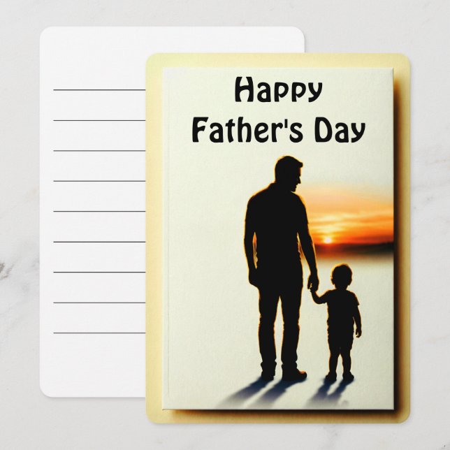 My First Hero – Father’s Day Card Inbjudningar (Fram/baksida)