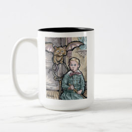 My First Pet #8 - Surreal Odd Goth Creature Två-Tonad Mugg