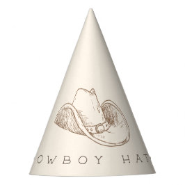 My First Rodeo Western Birthday Cowboy Party Hat