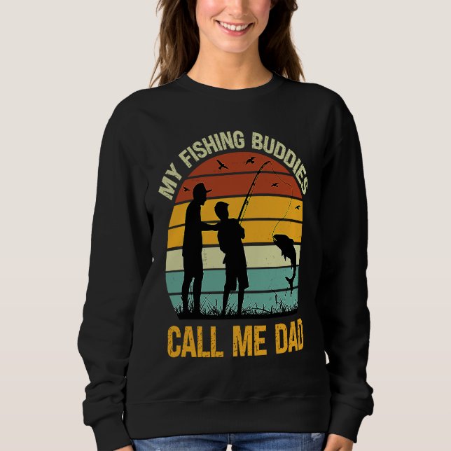 My Fishing Buddies Call Me Dad  Great Fathers Day  T Shirt (Framsida)