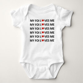 MY FOI KÄRLEK ME - RED HEART Baby Bodykostym  T Shirt