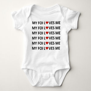MY FOI KÄRLEK ME - RED HEART Baby Bodykostym  T Shirt