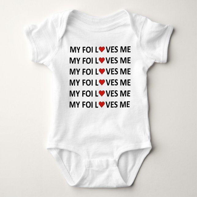 MY FOI KÄRLEK ME - RED HEART Baby Bodykostym  T Shirt (Framsida)