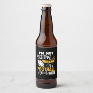 My Football Mamma Voice Ölflaska Etikett