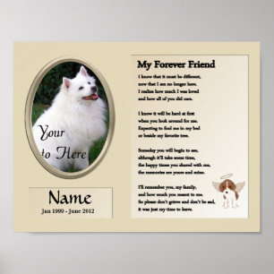 My Forever Friend Hund Memorial - Pet - Beige Poster