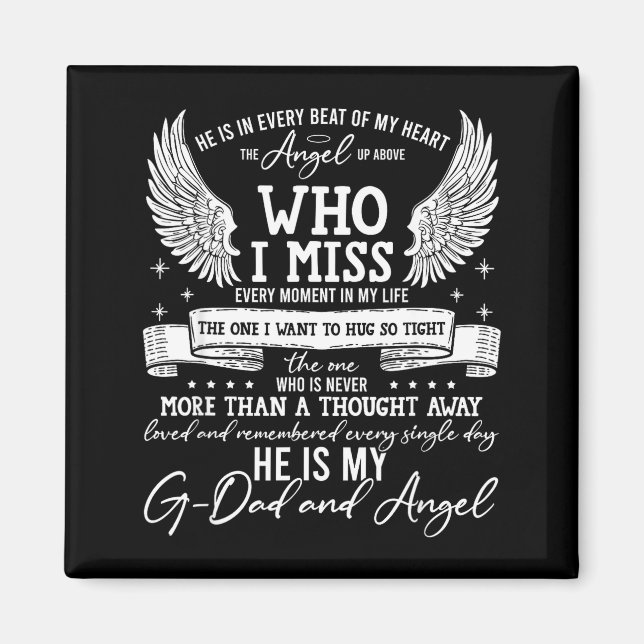 My G-dad Is My Guardian Angel In Heaven, Grief To  Magnet (Framsidan)