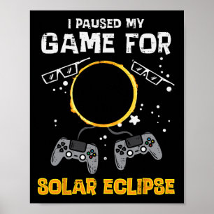 My Game Solar Eclipse 2024 Gamer Manar Boys K Poster