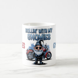 My Gnomies Funny Motorcycle Gnome Coffee Mug Kaffemugg