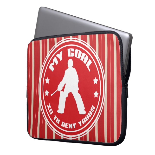 My Goal Fält Hockey Goalie Laptop sleeve (Framsidan Vänster)
