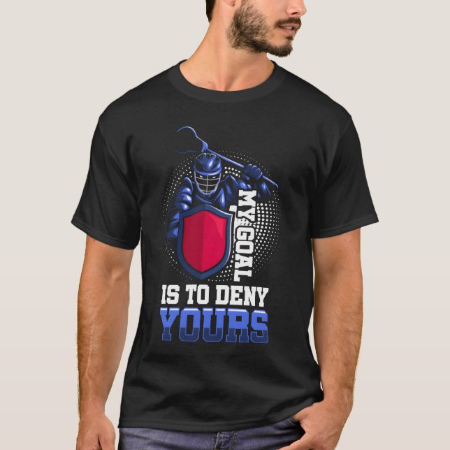 My Goal Is to Deny Yoursemplar Knight Sports girl T Shirt (Framsida)