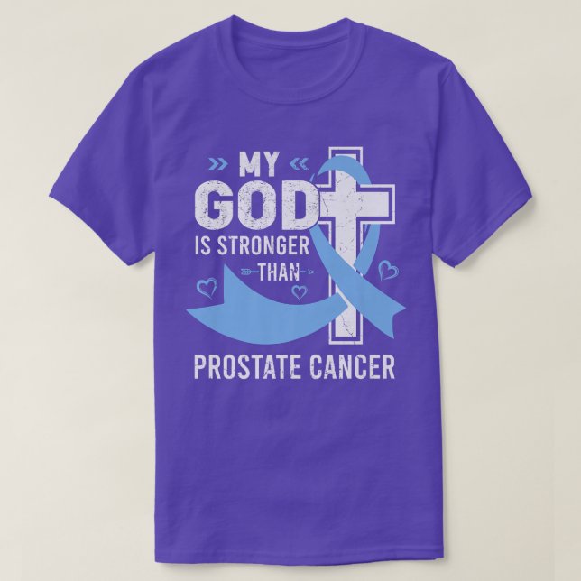 My God Is Stronger Than Prostate Cancer Awareness  T Shirt (Design framsida)