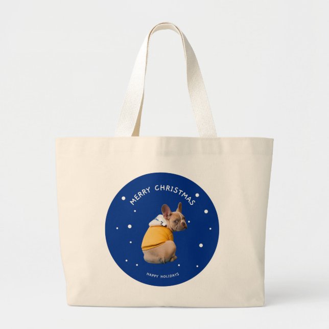 My God jul Tote Bag Jumbo Tygkasse (Framsidan)