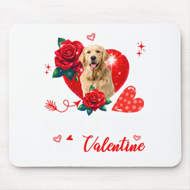 My Golden Retriever Is My Valentine Owner Floral H Musmatta (Framsidan)