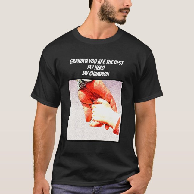 My grandpa is my hero t shirt (Framsida)