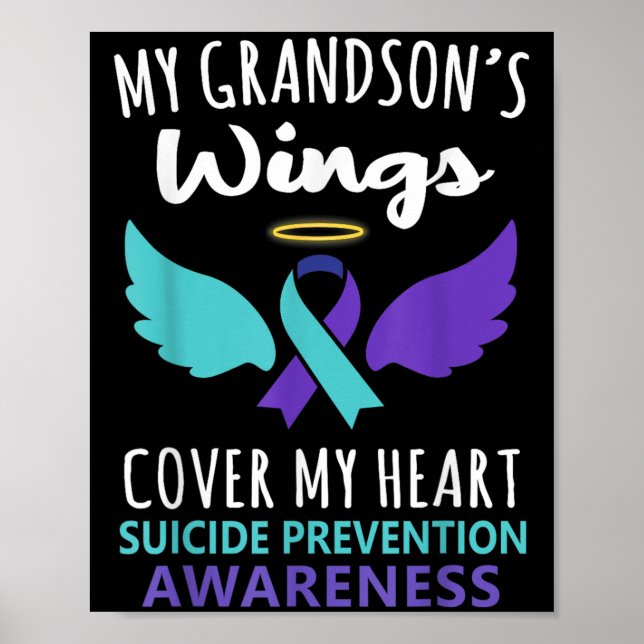 My Grandson's Wings Cover Heart Suicide Awareness  Poster (Framsidan)