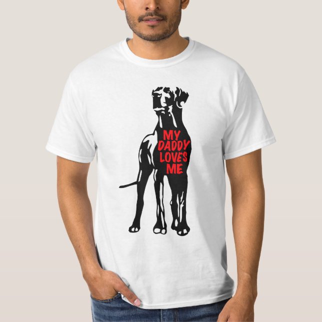 My Great Dane Daddy T-shirt (Framsida)