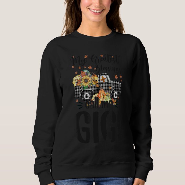 My Greatest Blessings Call Me Gigi Truck Pumpkin 1 T Shirt (Framsida)