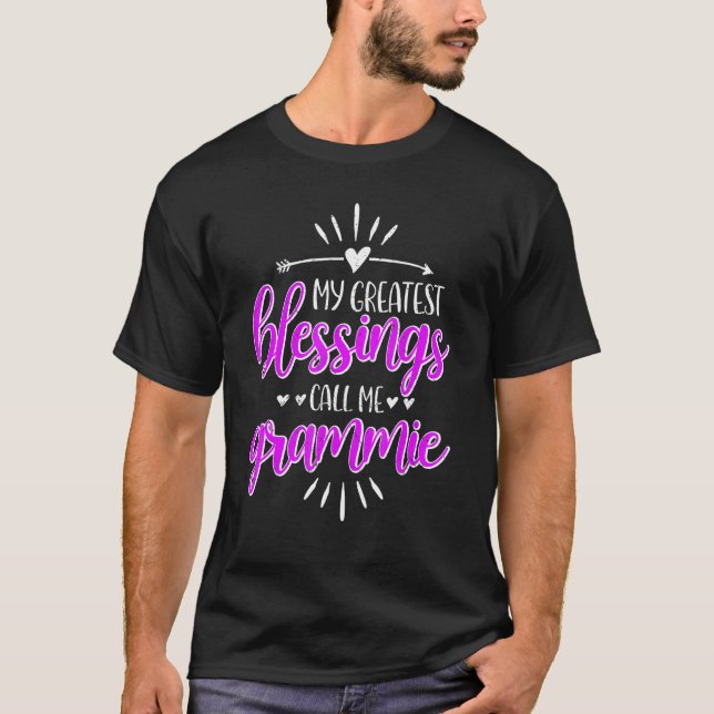 My Greatest Blessings Call Me Memaw Grammie T Shirt (Framsida)