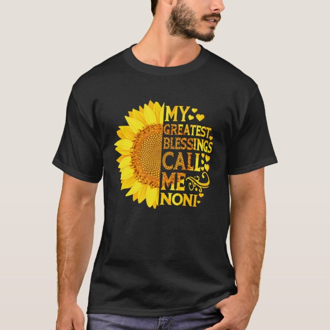 My Greatest Blessings Call Me Noni   Mother s Day T Shirt (Framsida)