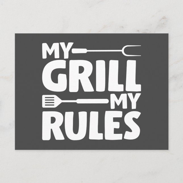 My Grill My Regler Vykort (Framsida)