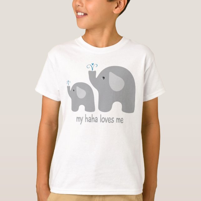 My Haha Kärlek Me - Elephant Shirt för barn T Shirt (Framsida)